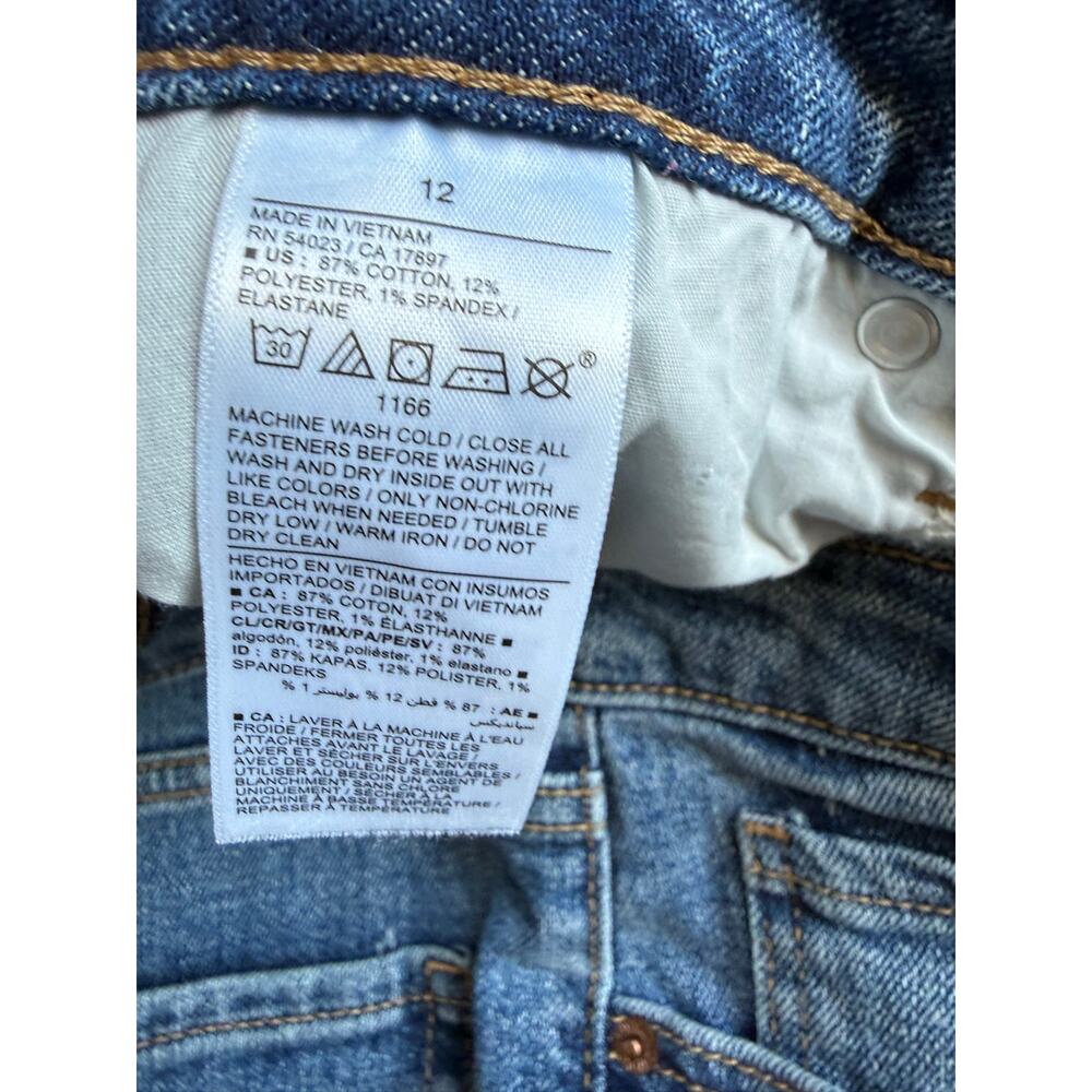 Old Navy High Rise O.G. Straight Cropped Jeans Size 12 - Picture 4 of 5